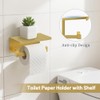 TURS Brushed Gold 5 Pieces Bathroom Hardware Set, SUS304 Stainless