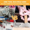 Roofing Hammer with Magnet, Slide Utility Knife, Nail Claw for