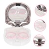 minkissy 2 Sets Cosmetic Lens Container Adorable Design Travel Kit