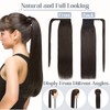 Rich Choices Ponytail Extension 100% Real Human Hair Wrap Around