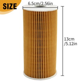Hoypeyfiy 26320-2F000 Oil Filter Kit, Replacement for Hyundai Santa Fe DM 2012 Replacement for Kia Sportage R 2011, Replaces HU 7027 z 26320-2F010 4700134161 (1)