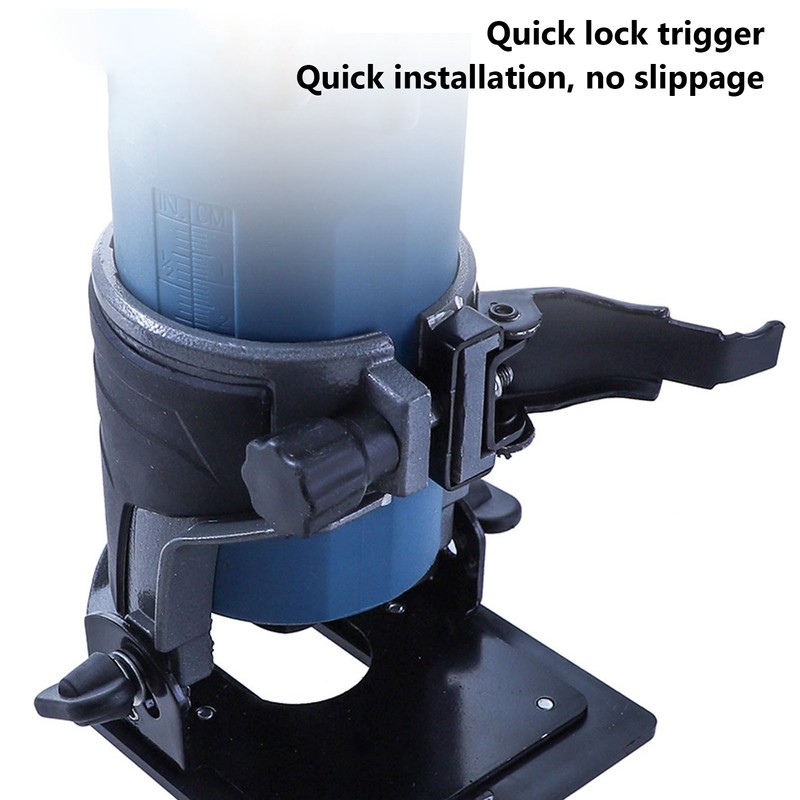 Trimming Machine Fixed Base Adjustable Angle Woodworking Trimmer Router Aluminum