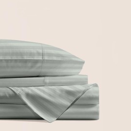 Yamel Gold; Juego de Sábanas Hipoalergénica con Tecnología Fresh Care, Tipo Hotelera de Microfibra de Alta Calidad. (Perla, Individual)