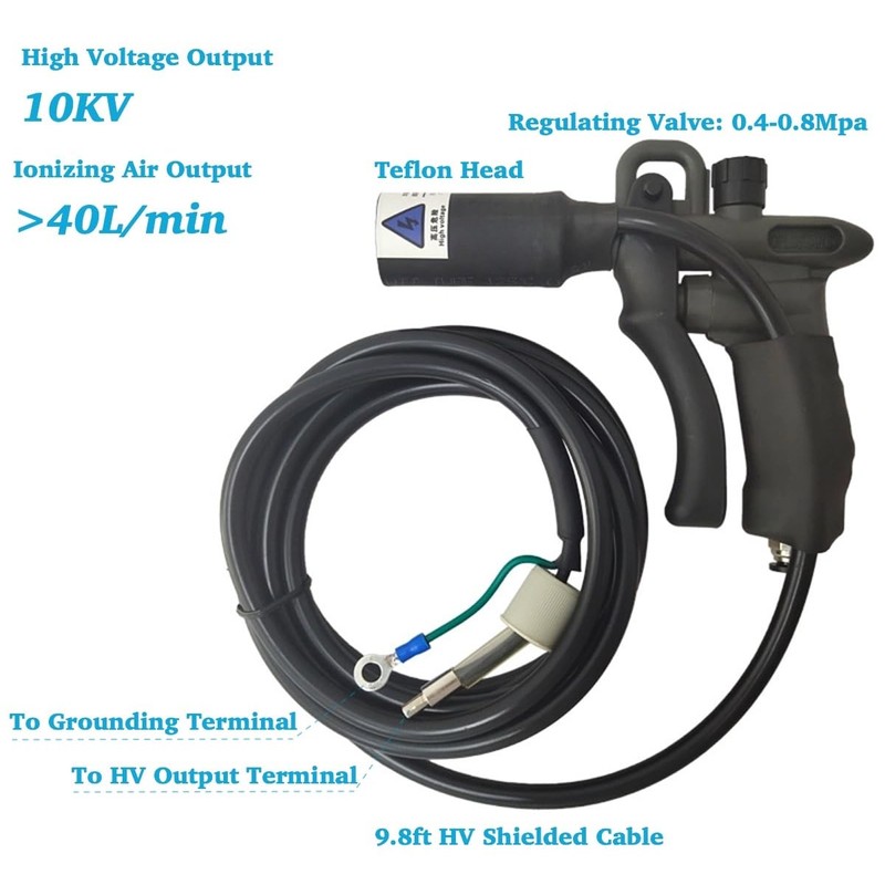 Anti Static Gun, 10KV Antistatic Ion Pure Air Ionizer, WQV