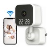 Indoor Security Camera with Clock 2.4G WiFi Wireless HD 3MP
