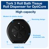 Tork OptiCore 3-Roll Toilet Paper Roll Dispenser Black T11, High