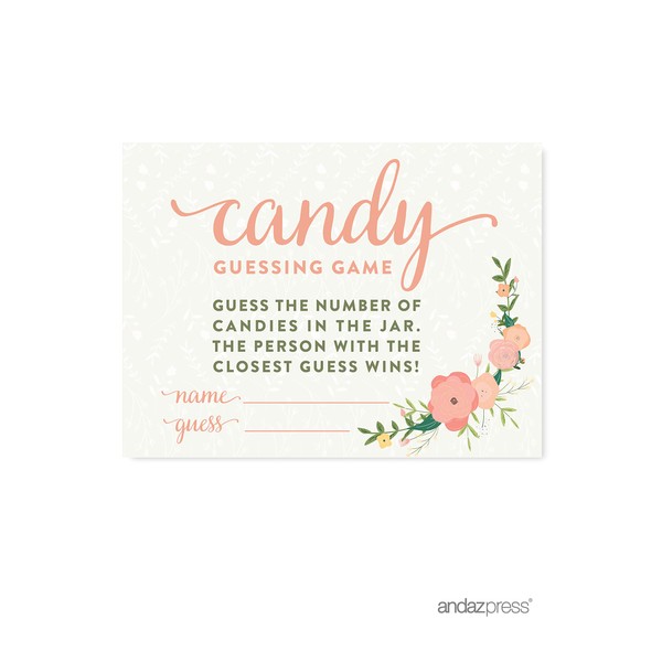 Andaz Press Floral Roses Girl Baby Shower Collection, Party Sign, Babies are Sweet Enjoy a Treat, 8.5x11-inch, 1-Pack