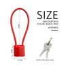 2 Padlocks with Keys, Long Shackle Padlocks, Adjustable Malleable Wire