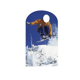 Cardboard People Snowboarder Stand-in Life Size Cardboard Cutout Standup