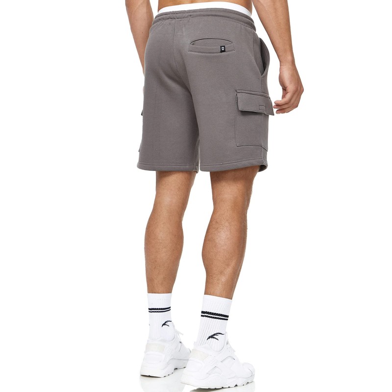 Indicode Men's Dannie Cargo Sweat Shorts with Drawstring, Men's Shorts,