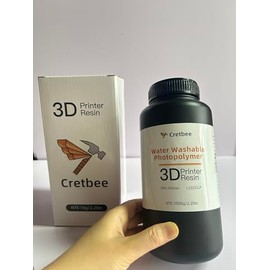 Cretbee Ultra-Clear 3D Printing Resin – High Transparency, Low Yellowing, 405nm Photopolymer Resin for Glasses, Headphones & Crafts, Fast UV-Curing for DLP/LCD 3D Printers