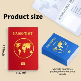 QDDSYGSGXX 10 Pcs Blank Passport Notebook Passport Book