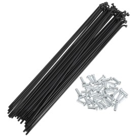 TUCKBOLD 36 Set 14G Bicycle Spokes 189mm Bike Wheel Spokes Carbon Steel Black