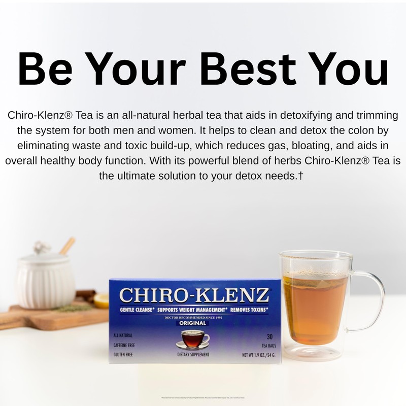 CHIRO-KLENZ Original Colon Cleanse Tea & Joint Freedom Tea for