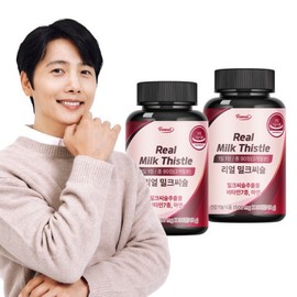 Liver Health Real Milk Thistle 90 Tablets x 2 Bottles (6 Month Supply) Silymarin / 9-Function Vitamins Pantothenic Acid Zinc / 간건강 리얼 밀크씨슬 90정x2병 6개월분 실리마린  9중기능성 비타민 판토텐산 아연