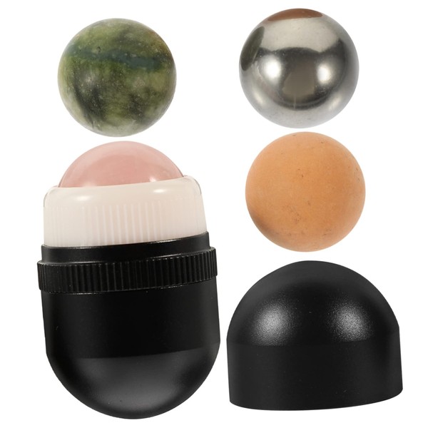 Housoutil 1set Jade Roller for Face Neck Cooling Jade for