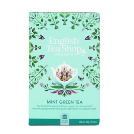 English Tea Shop Organic Mint Green Tea, 22 Teabags