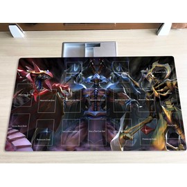 New Mlikemat Playmat Sacred Beast Deck TCG CCG OCG Trading Card Game Mat with Zones + Free Bag (ZD039-310-A)