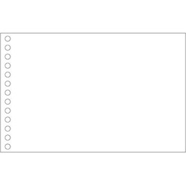 B-TAO Premium White Loose Leaf 100 Sheets (White Plain)