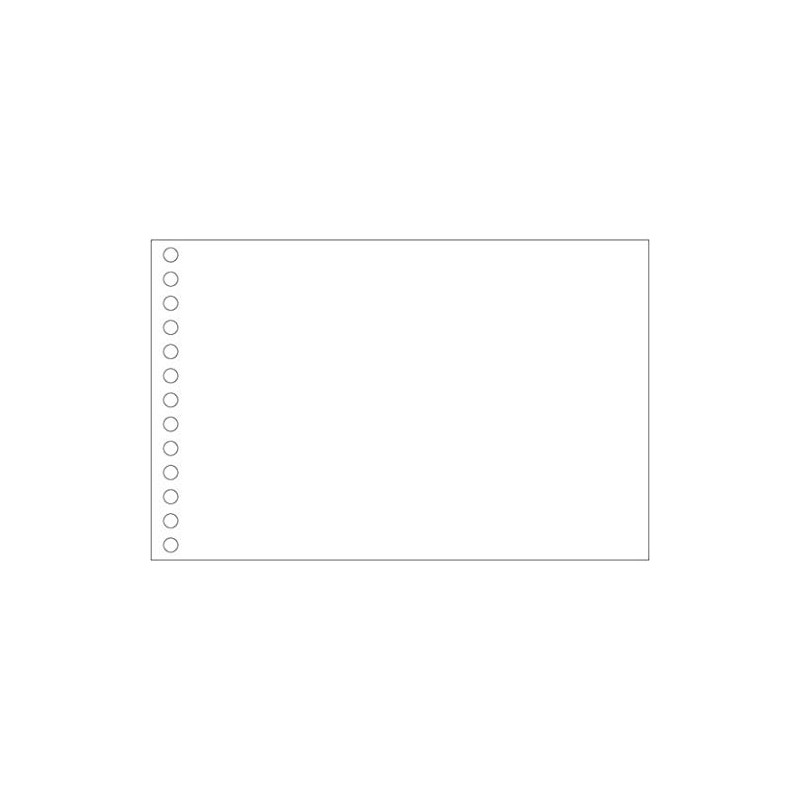 B-TAO Premium White Loose Leaf 100 Sheets (White Plain)