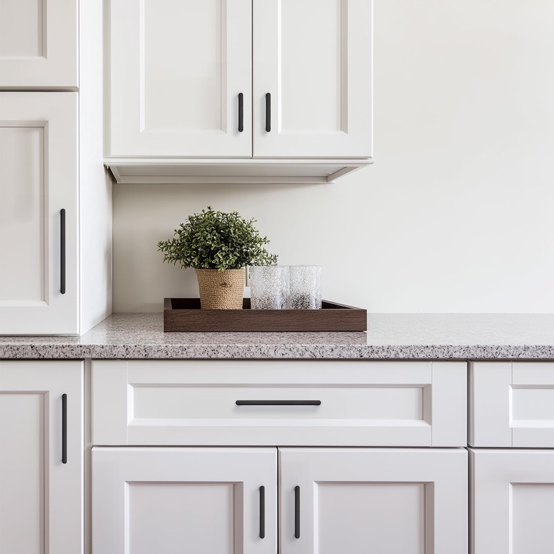 JOY DECOR Matte Black Cabinet Pulls Cabinet Handles, 5 Inch,