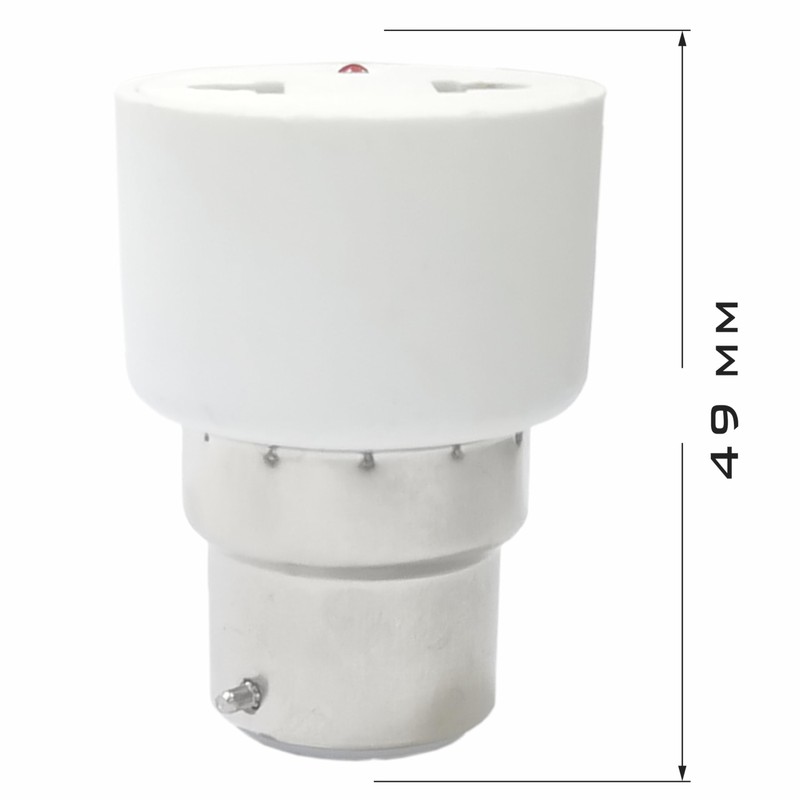 YinzPlus B22 Light Bulb Socket to 3-Prong US Nema Outlet