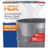 HDX 55 Gallon Clear Heavy-Duty Flap Tie Drum Liner Trash