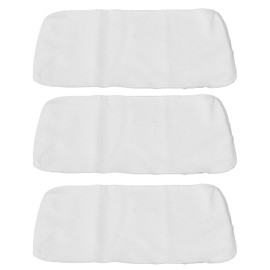 banapoy 3Pcs 4 Capas Algodón Orgánico Sin Blanquear para El Aceite Ricino Pack, Almohadillas Reutilizables de Aceite de Ricino para Compresas Calientes, Aceite de Ricino Franela Algodón