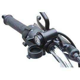 BlueField Motorcycle USB Charger with 2 USB Ports Fast Charging Waterproof Blue LED 5V 2.1A/1A