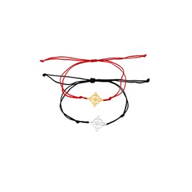 1-2 PCS Witches Knot Bracelet For Women Men, Gold Silver Red Black Adjustable Celtic Knot Wiccan String Rope, Wiccan Symbol Charm Celtic Jewelry Gifts