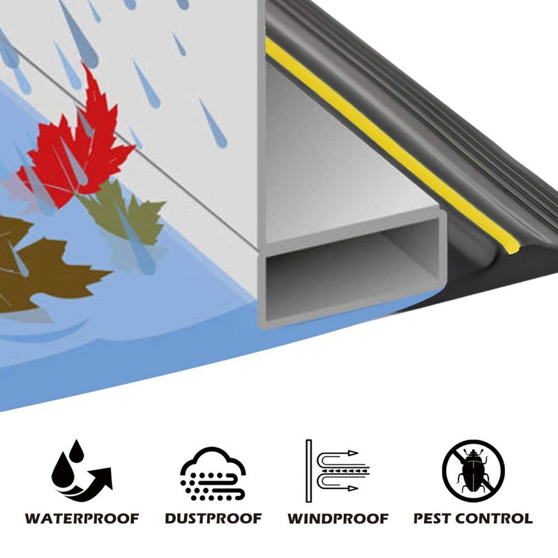 Universal Garage Door Bottom Threshold Seal Strip DIY Weather Stripping