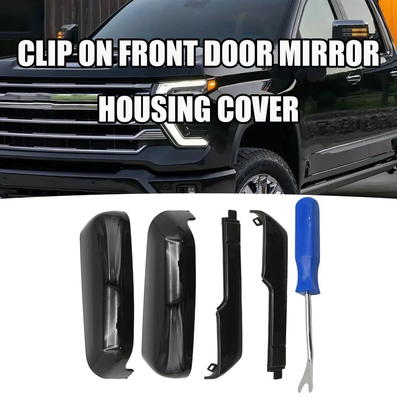 ZUDKSUY Front Exterior Door Rearview Mirror Cover Trim, Replacement for