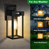 Auzev Outdoor Solar Wall Lights Fixtures Exterior Solar Wall Lantern