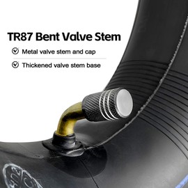 Heavy Duty 13x5.00-6 Inner Tube, Replacement 5.00-6/4.00-6 Lawn Mower Tire Tube with TR87 Bent Valve Stem for Razor Dirt Quad ATV Yard Tractor Wheelbarrow ATV Go Kart Snow Blower 2 Pack