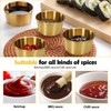 Huakaile 9 Pcs 2 oz Stainless Steel Dipping Sauce Cup,