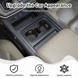 HIRUFAIT TPE Cup Holder Coasters Compatible with Land Rover Defender 2020 2021 Accessories, Center Console Cup Holder Insert Coaster (2020-2021)