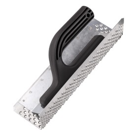 MIVOS Sanding Board Square – Rasp Board for Styrofoam – Grating Board with Galvanised Sheet Steel Rasp Coating – 260 mm – Leveling Board – Grinder – Hand Grinder – Made in the EU