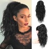 Flufymooz Extensión De Coleta, Extensión De Coleta Con Pinza De