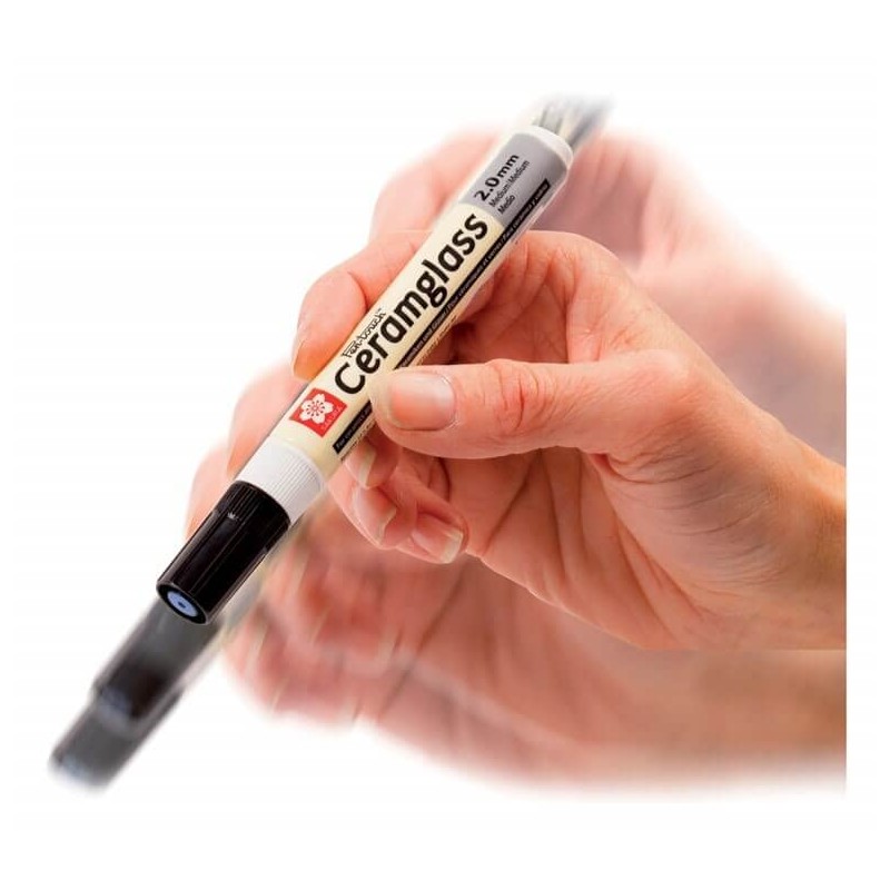 SAKURA - Pen-Touch Ceramglass - Yellow Fine 1mm