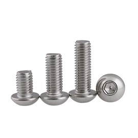 Dreneco Machine Screws Hex Socket Round Head Screw 304 Stainless Steel Fasteners Bolts, M10×55mm,3 pcs
