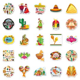 100 PCS United States Stickers Waterproof Sticker Pack for Adult Teen Kid School Students Teacher Classroom Mexico Vinyl Decals Water Bottles Laptop Skateboard Luggage Scrapbook Computer Phone