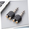 Kisangel 3pcs RCA to Audio Splitter Adapter Dual RCA to