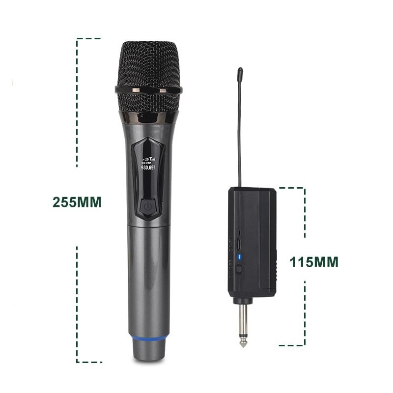 HUACAM Wireless Karaoke Microphone, 8-Hour Battery Handheld Mic with Recharging