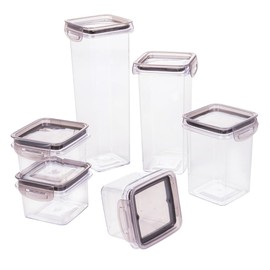 Plasuti 6 Piece Airtight Food Storage Container Set with Lids | BPA Free
