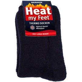 Brubaker 2 pairs of Heat my Feet thermal socks, darkblue, 43-46