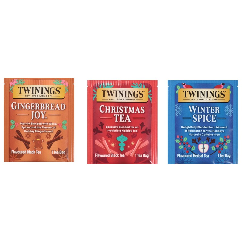Twinings Winter Tea Collection, Limited Edition Holiday Gift Box, 20