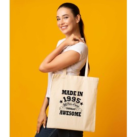 Print4U Shopping Tote Bag For Life Born In 1995 30th Birthday Black