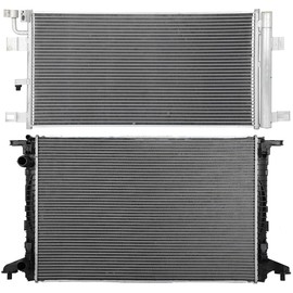 cciyu Aluminum Radiator Replacement 2018-2021 for Volkswagen for Atlas,2020-2021 for Volkswagen for Atlas Cross Sport