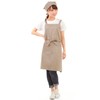smile mode H-shaped Apron & Triangle Cloth Set, Stylish, Solid,