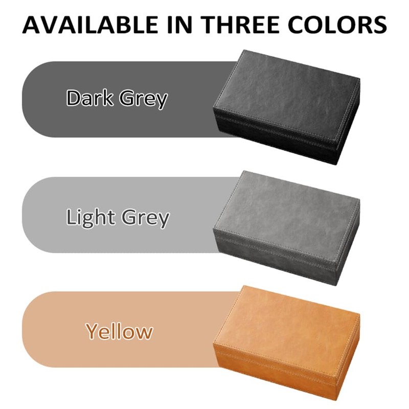 Shkalacar Car Key Faraday Box, Leather RFID Key Box with